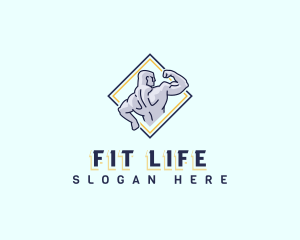 Body Builder Fitness logo design