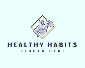 Body Builder Fitness logo design