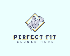 Body Builder Fitness logo design