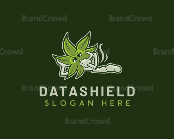 Vaping Marijuana Cannabis Logo
