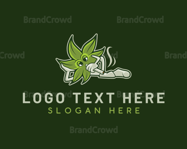 Vaping Marijuana Cannabis Logo