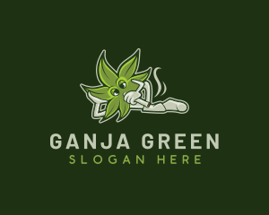 Vaping Marijuana Cannabis logo design