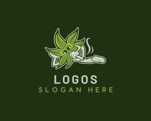 Vaping - Vaping Marijuana Cannabis logo design
