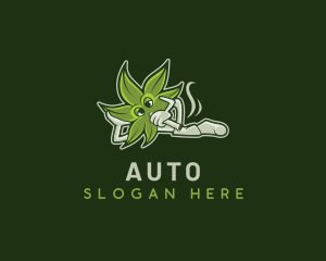 Nicotine - Vaping Marijuana Cannabis logo design