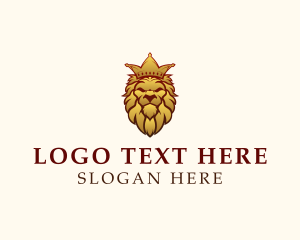 Regal - Royal Lion Crown logo design