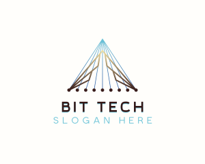 Pyramid Developer Tech logo design