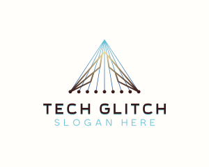 Pyramid Developer Tech logo design