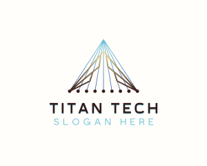 Pyramid Developer Tech logo design