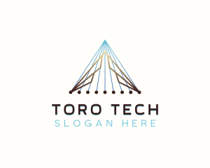 Pyramid Developer Tech logo design