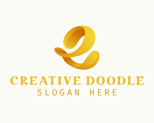 Doodle - Artistic Gradient Doodle logo design