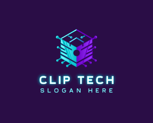 Circuit Cube Tech logo design