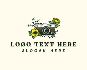 Blog - Camera Flower Photography logo design