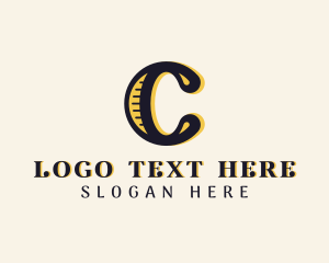 Letter C - Music Composer Recording logo design