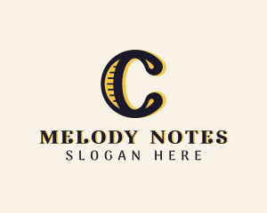 Notes - Music Composer Recording logo design