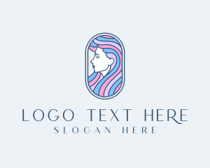 Girl - Beauty Salon Hairstylist logo design