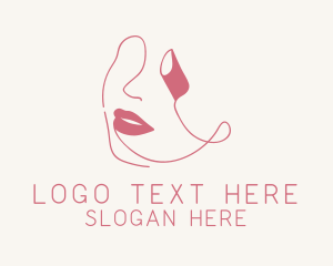 Pink Fashion Lipstick Brand  Logo