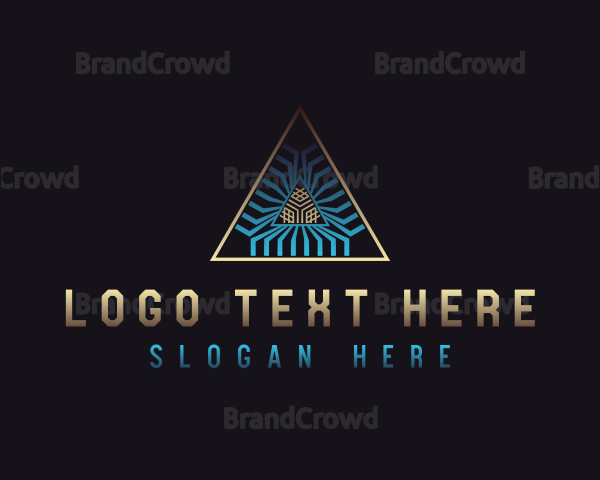 Tech Developer Pyramid Logo