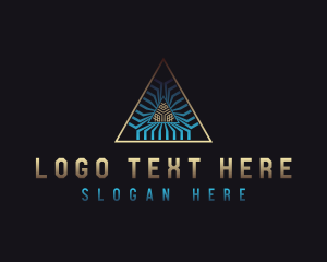 Architect - Tech Developer Pyramid logo design