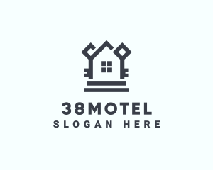 Home Apartment Key logo design