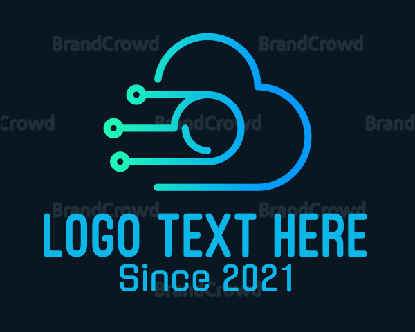 Cyber Cloud Camera Logo