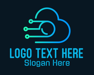Cyber Cloud Camera Logo