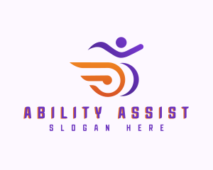 Handicap - Wheelchair Disability Paralympic logo design