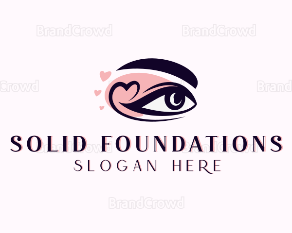 Heart Beauty Eyelash Logo