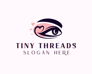 Heart Beauty Eyelash logo design