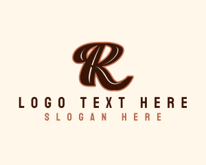 Letter R - Vintage Classic Letter R logo design