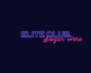 Club - Night Club Wordmark logo design