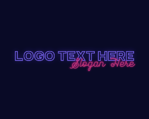 Glow - Night Club Wordmark logo design