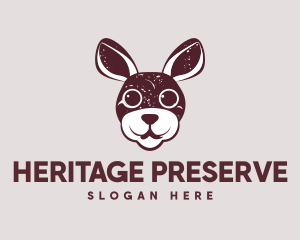 Rustic  Rabbit Animal logo design