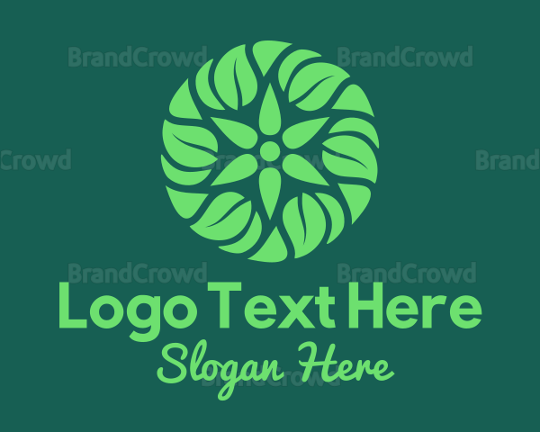 Green Herbal Lantern Logo