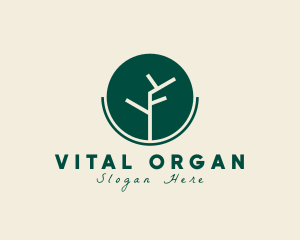 Geometric Organic Branch  logo design