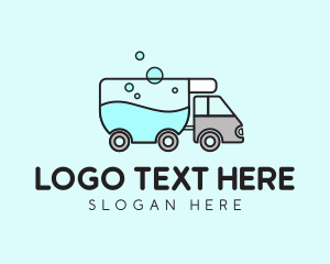 Service - Laundry Service Truck logo design