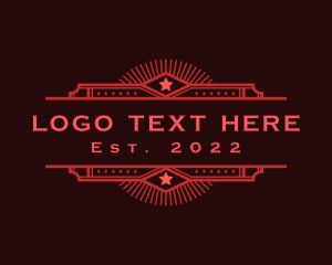 Texas State - Star Art Deco Company logo design