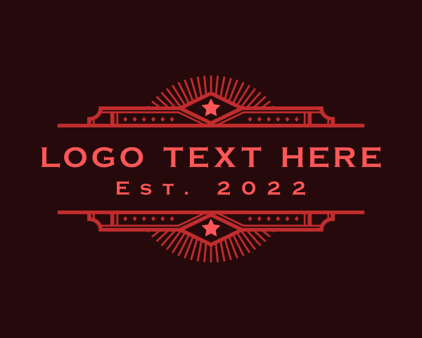 Texas - Star Art Deco Company logo design