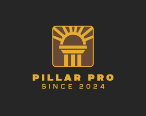 Professional Sun Pillar logo design