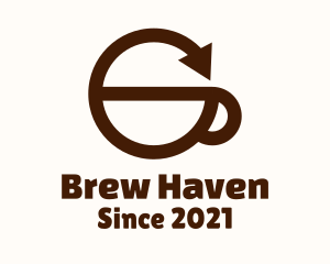 Coffeehouse - Arrow Brown Cup logo design