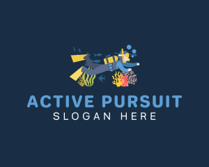 Activity - Snorkeling Scuba Diver logo design