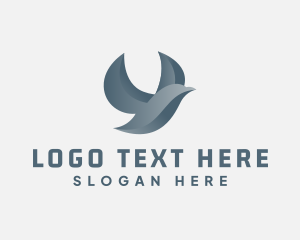 Avian - Modern Flying Bird logo design