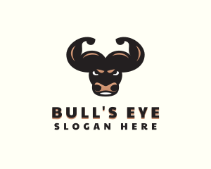 Muscle Bull Biceps logo design