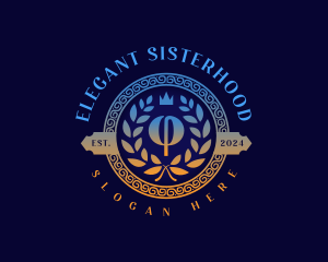 Sorority - Greek Phi Award logo design