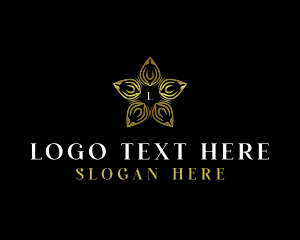 Luxury - Star Flower Petals logo design