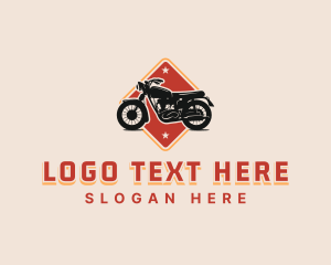 Cruiser Motorbike Driving Logo