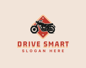 Cruiser Motorbike Driving logo design