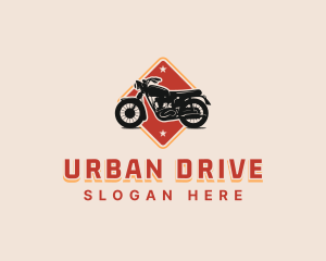 Cruiser Motorbike Driving logo design