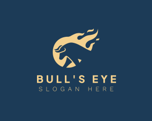 Bull Horn Fire logo design