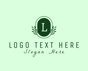 Classical - Nature Plant Wreath logo design