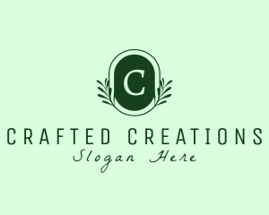 Nature Plant Wreath logo design